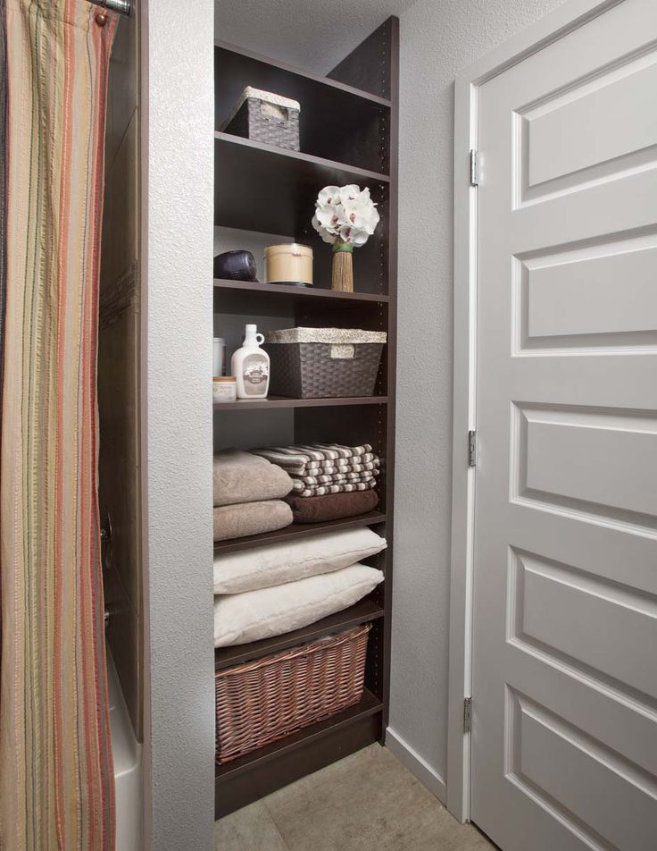 Bathroom Closet Shelving Ideas