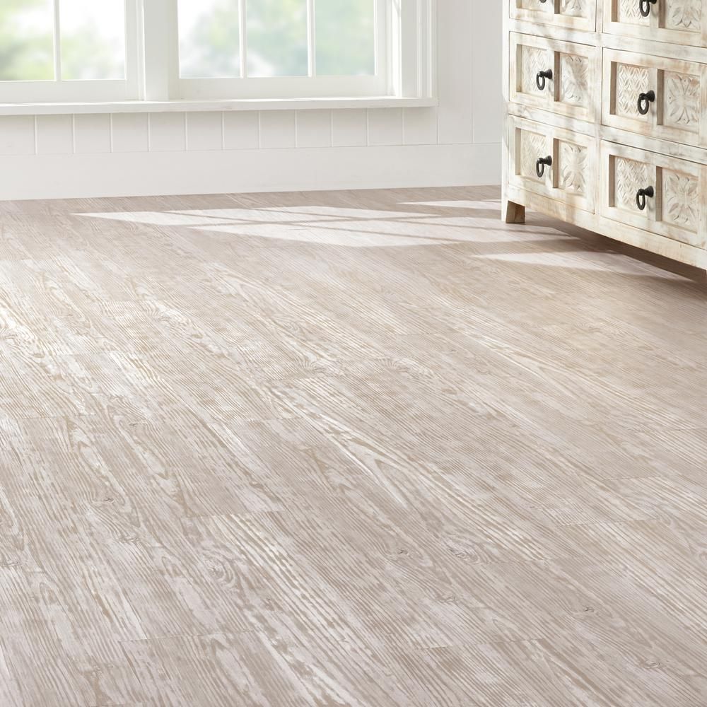 7.5 in. x 47.6 in. Whitewashed Oak Luxury Vinyl Plank Flooring (24.74 sq. ft. / case) Luxury