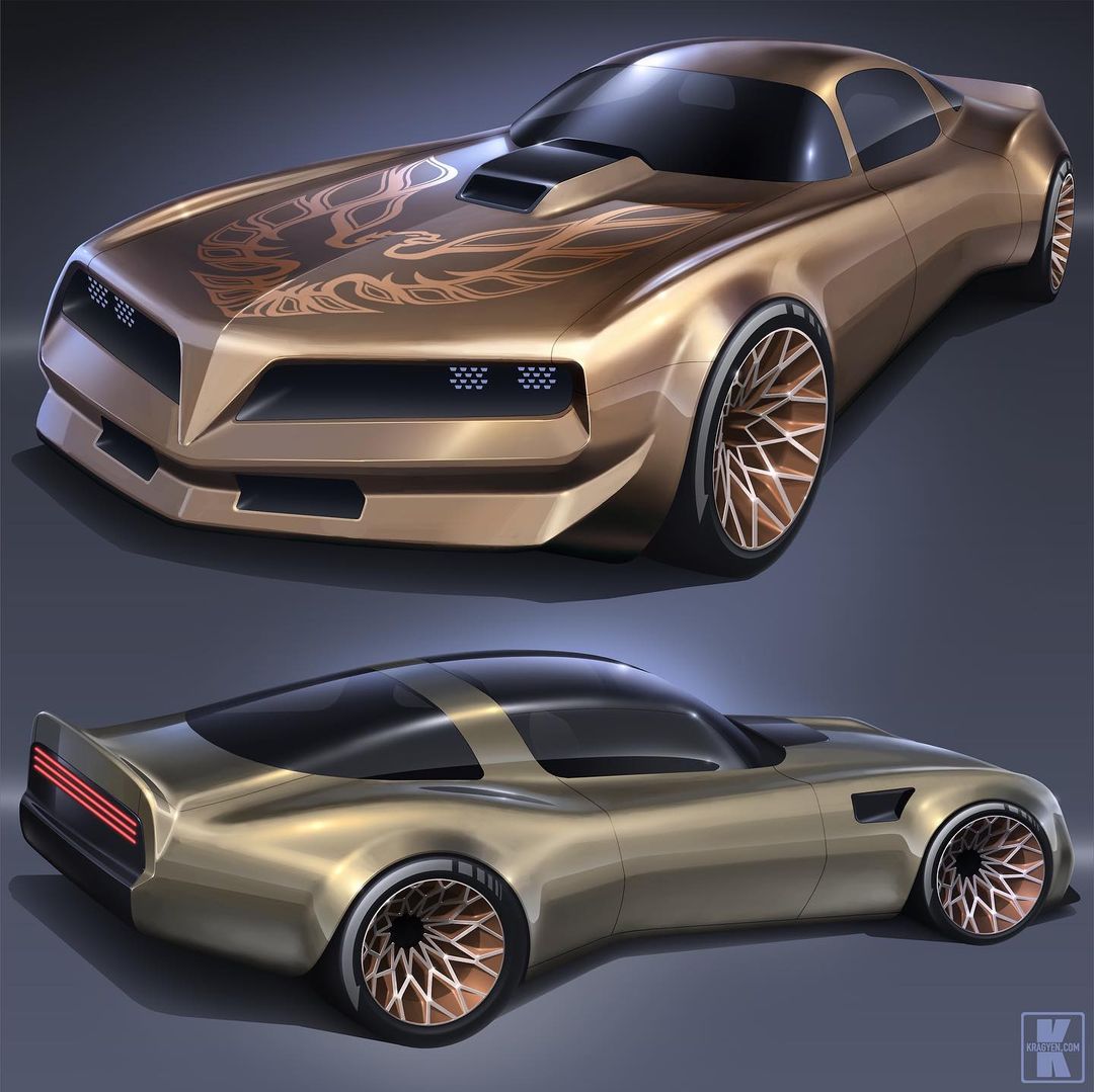 New Pontiac Firebird Trans Am Imagined With 1970s Retro Look