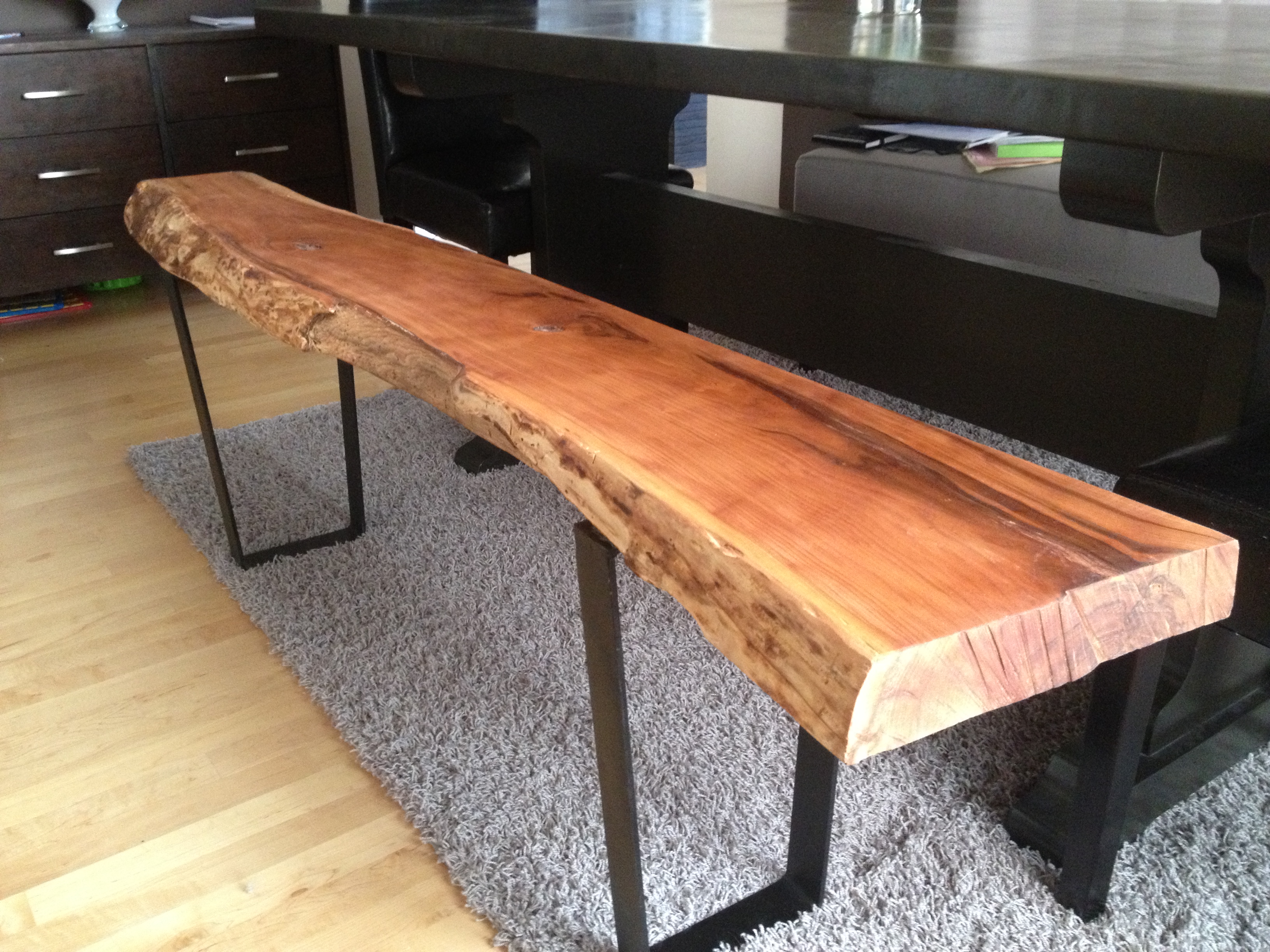 Live Edge Sofa Table Contemporary Rustic Sideboards Live Edge Solid