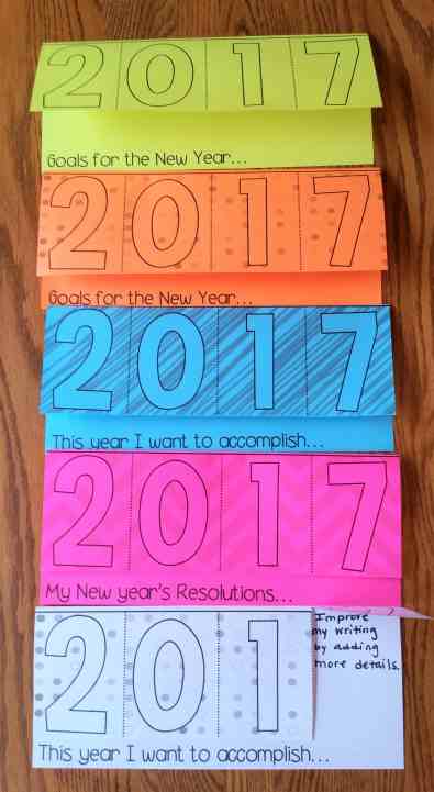 New Year's Resolutions Tab Book