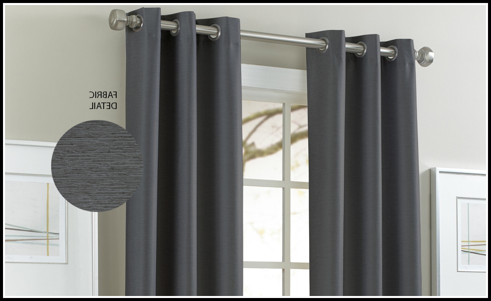 Dark Grey Blackout Curtains