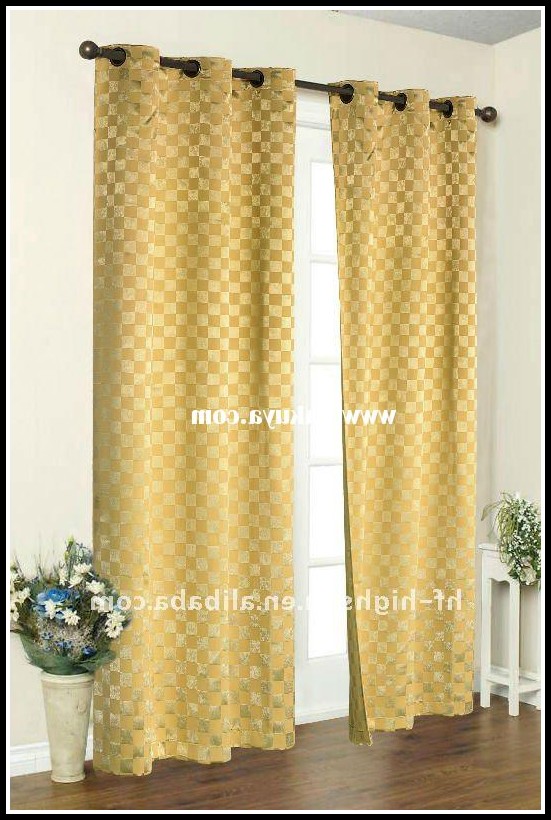 Grey And Yellow Blackout Curtains