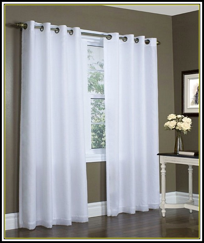 White Blackout Curtains Grommet