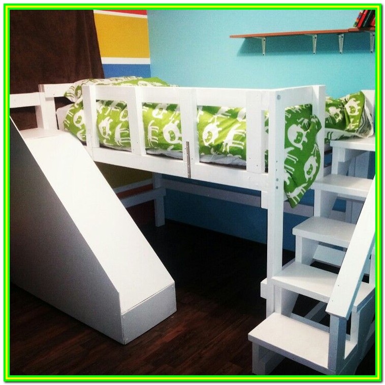 Loft Bed Plans With Stairs And Slide