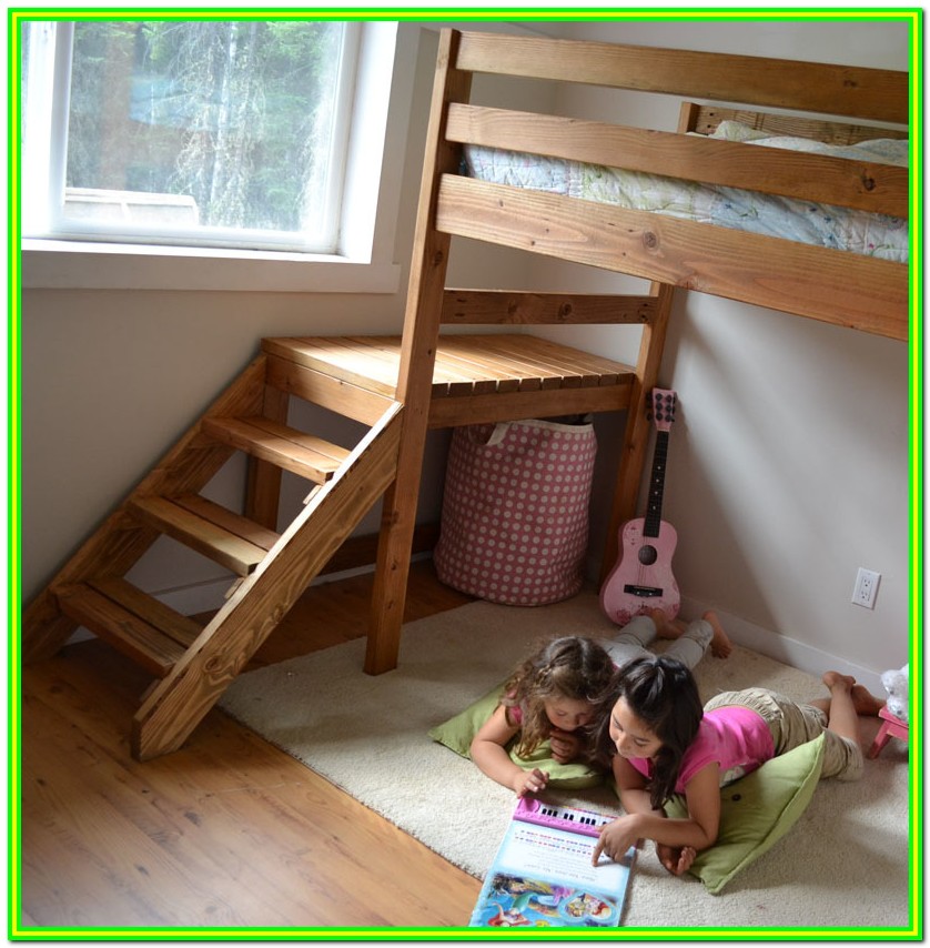 Loft Bed With Stairs Diy