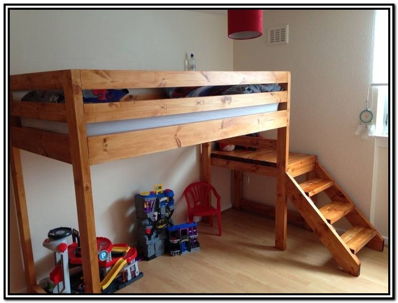 Loft Bed With Stairs Plans Free