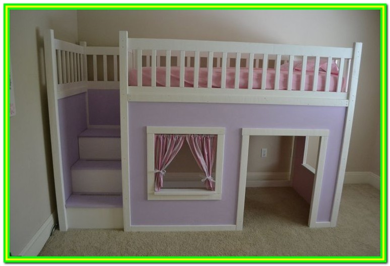 Playhouse Loft Bed With Stairs Plans