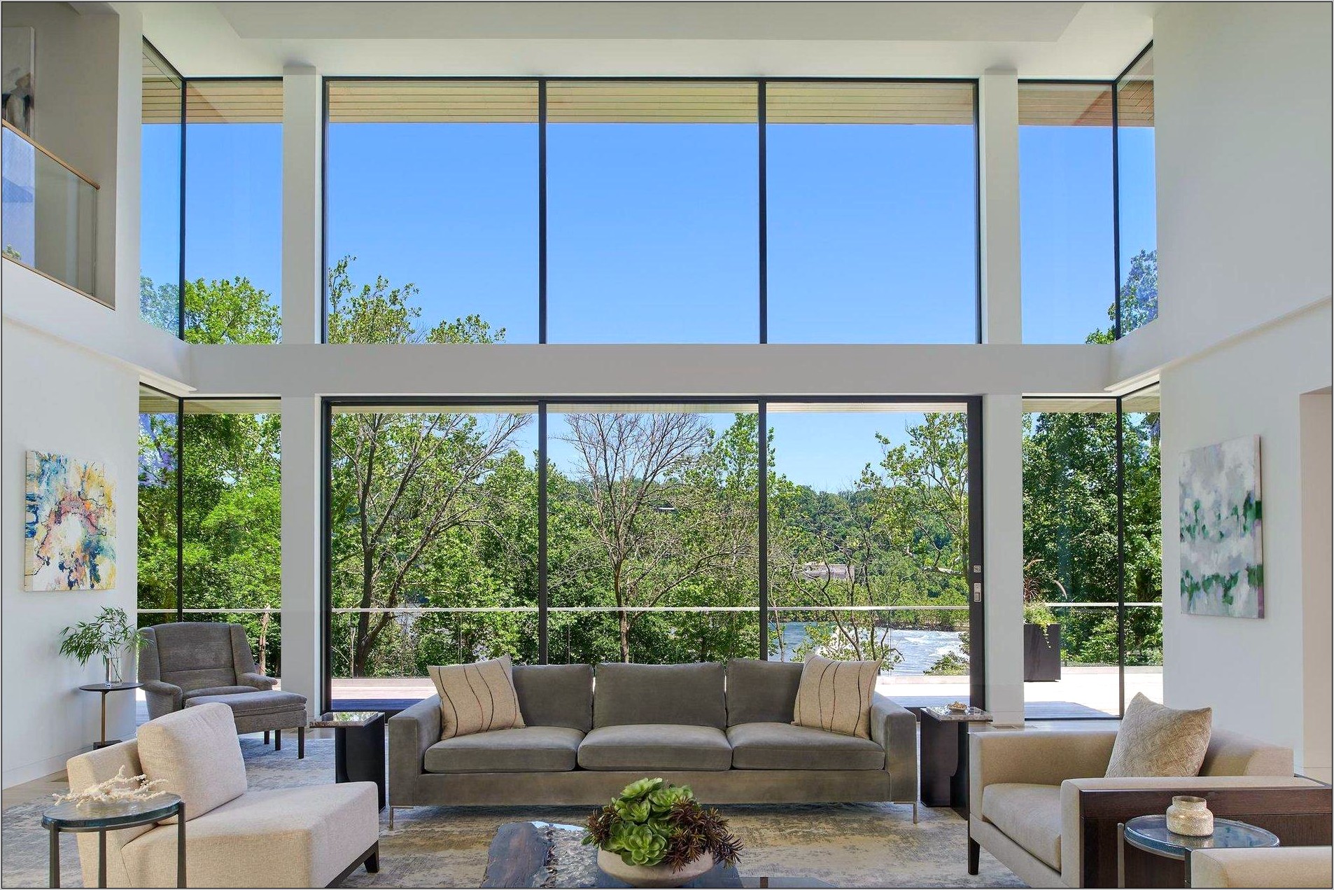 2 Story Vaulted Living Room Lighting