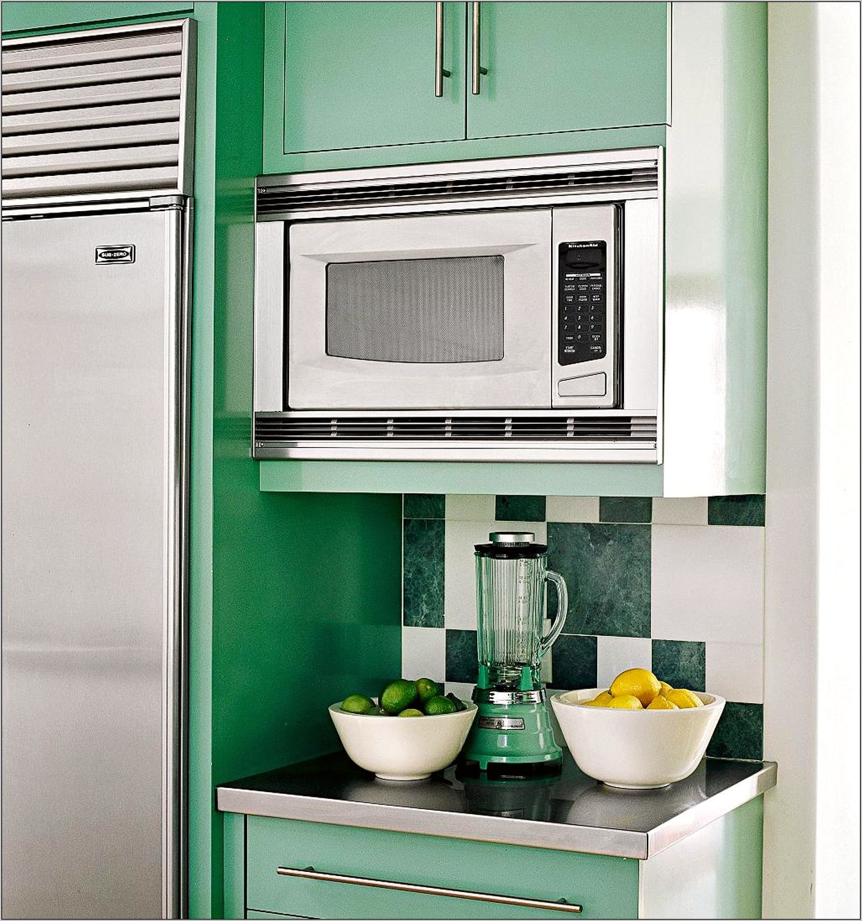 Fridge And Microwave Cabinet