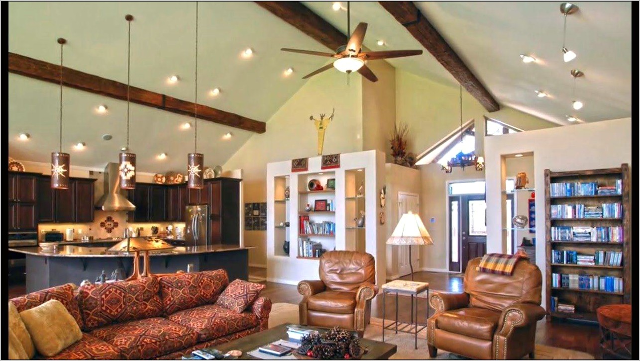 Kitchen Living Room Vaulted Ceiling Lighting