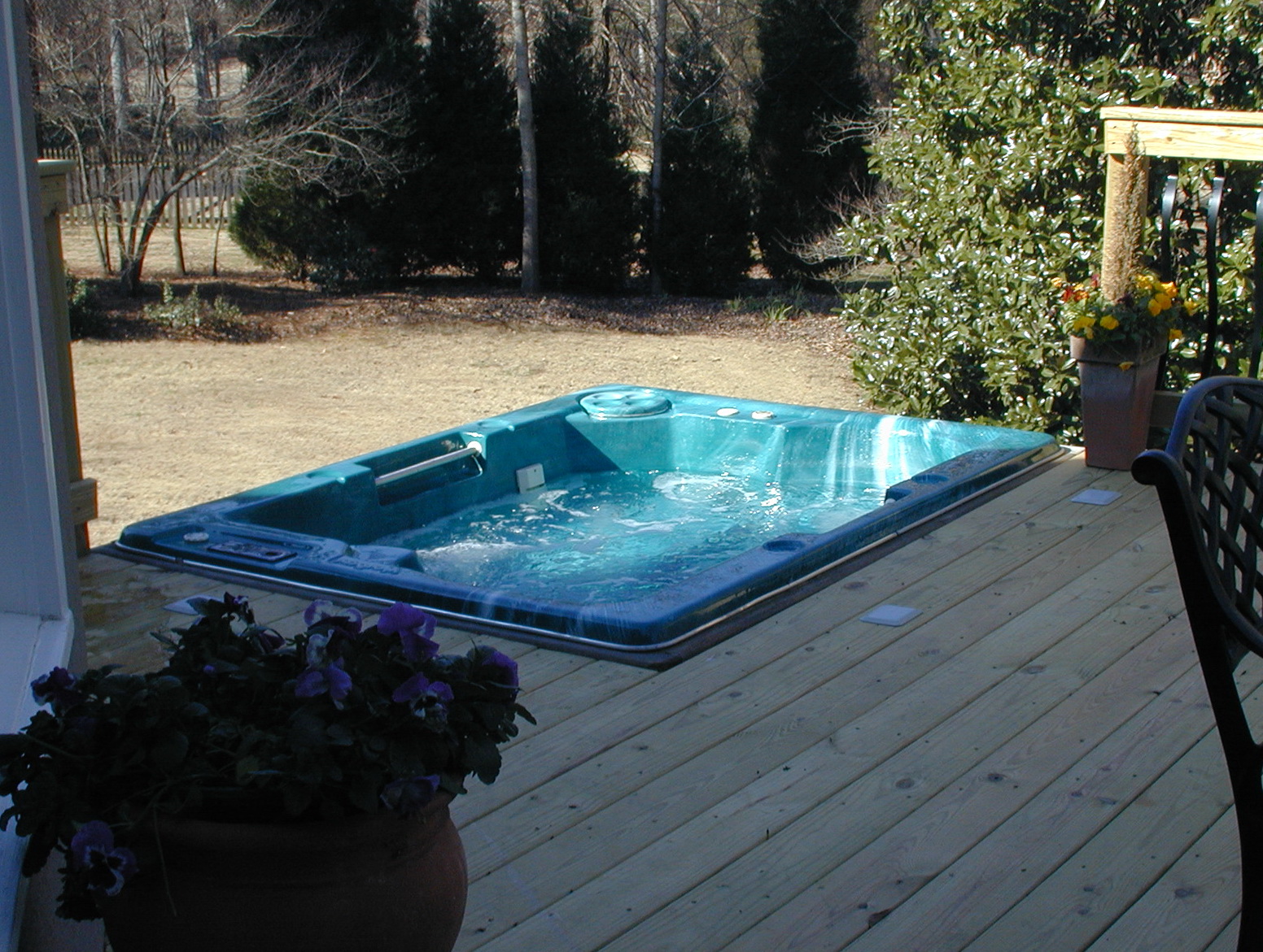 Decks With Sunken Hot Tubs Home Design Ideas