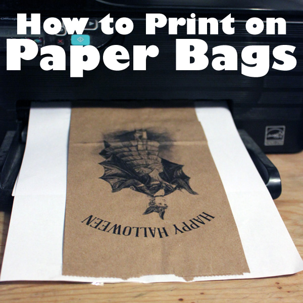 How to Print on Brown Paper Bags Green Craft Technique! The