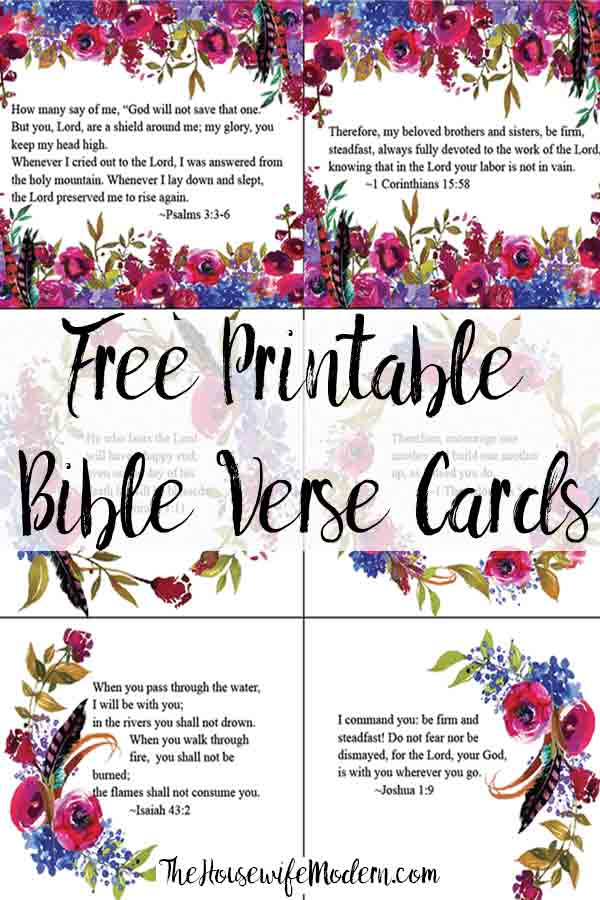 Printable Bible Verse Cards