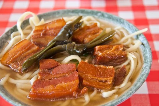 Okinawa soba with stewed pork belly, every bit as delicious as it looks. Image by Melissa Tse/Getty Images.