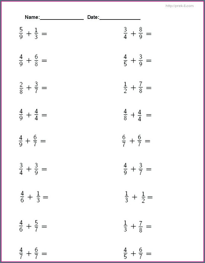 2nd Grade Fraction Worksheet Class 2 Worksheet : Resume Examples