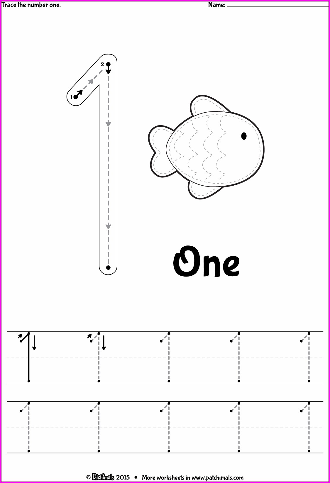 Number 3 Worksheet Kindergarten