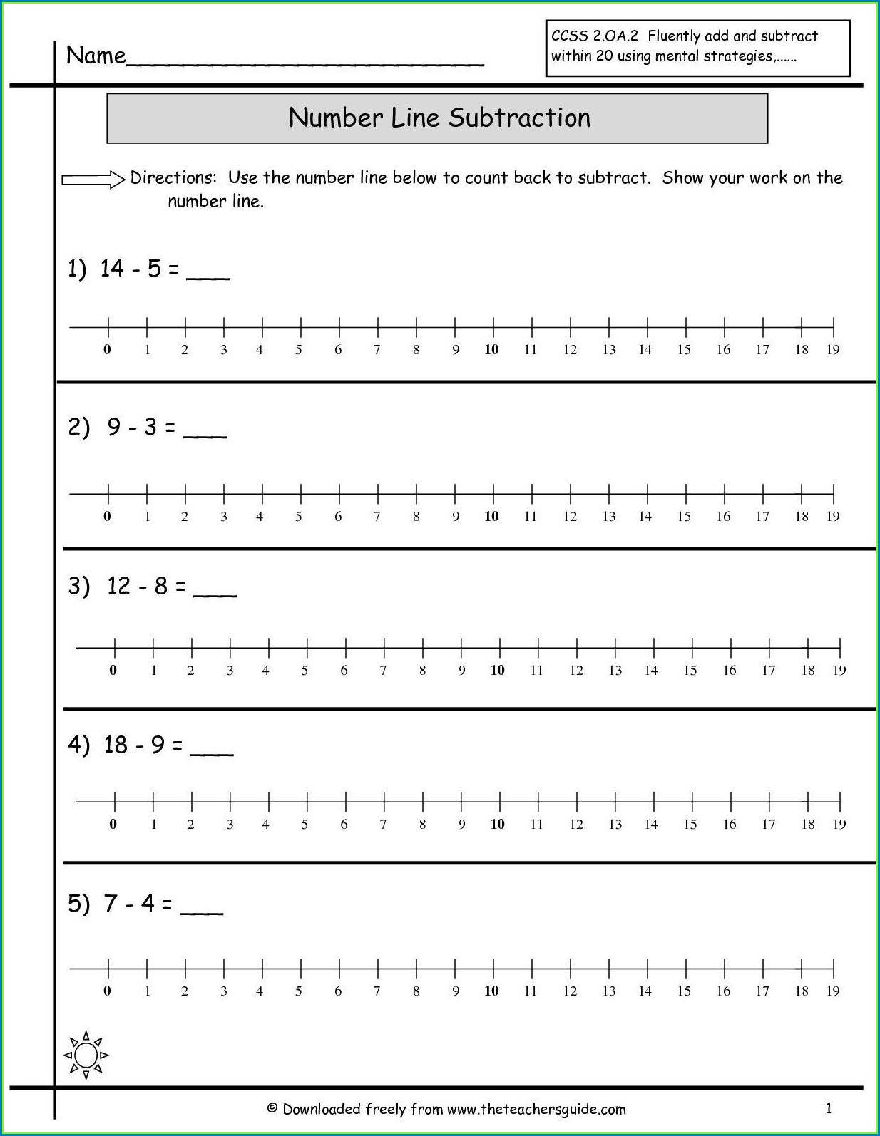 Worksheet With Number 7