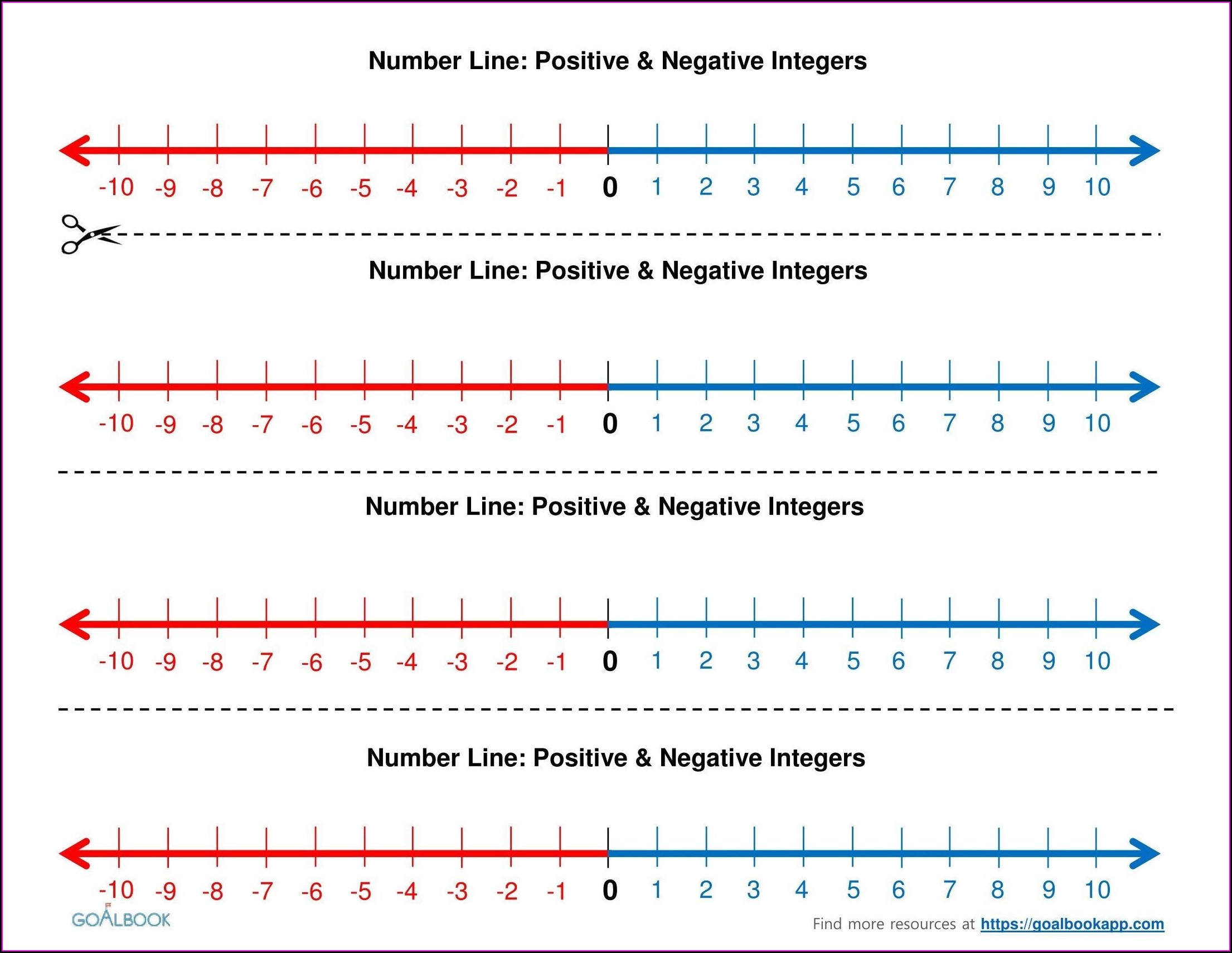 Positive And Negative Numbers Worksheets With Answers Worksheet