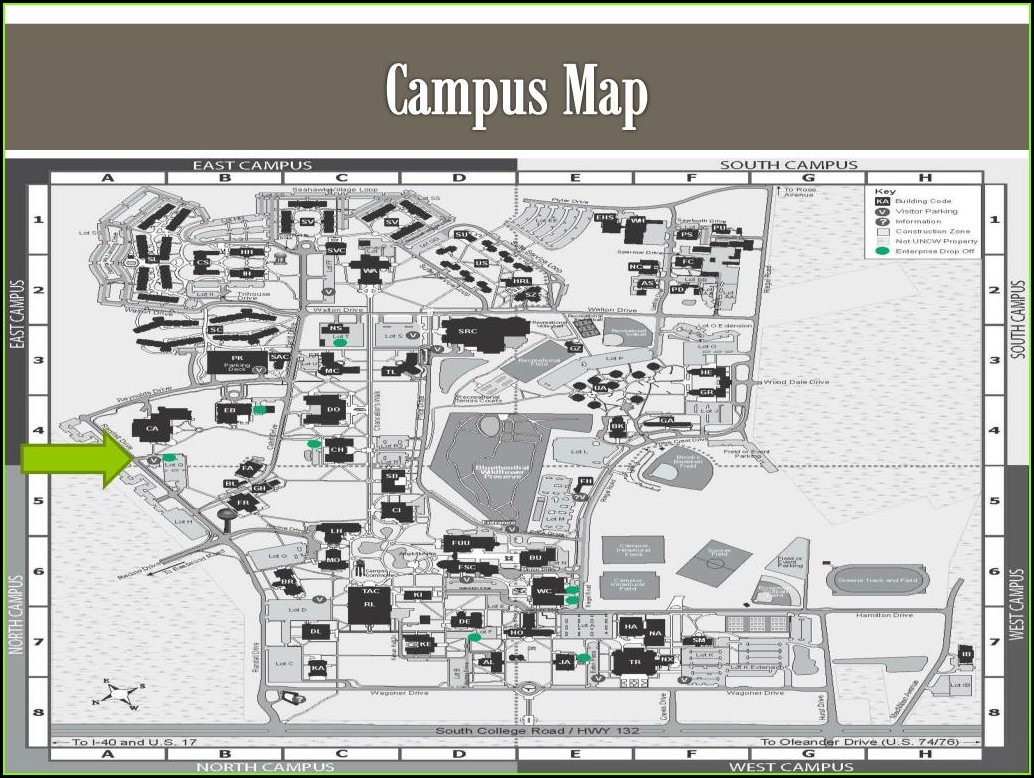 Uncw Campus Map Pdf