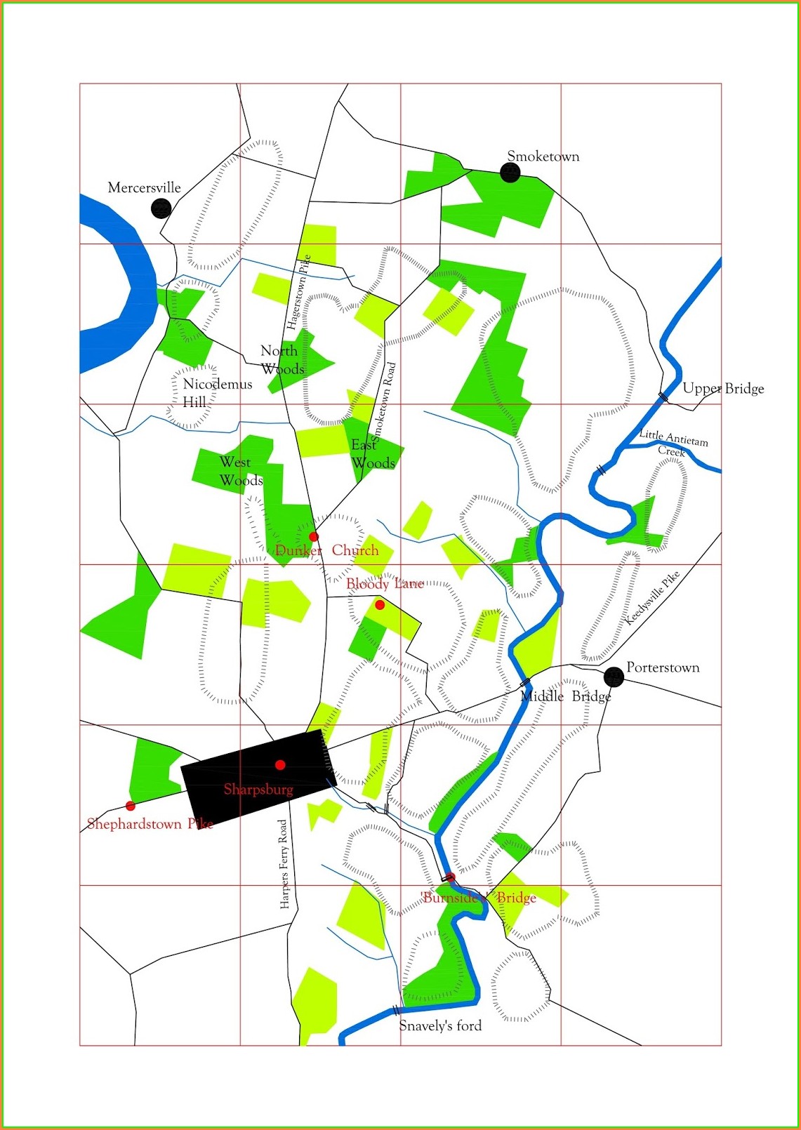 Antietam Battlefield Map Pdf