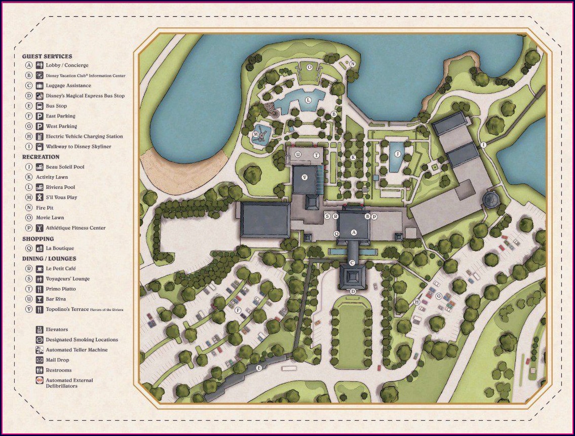 Disney Riviera Resort Location Map