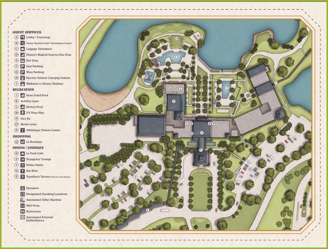 Disney Riviera Resort Map