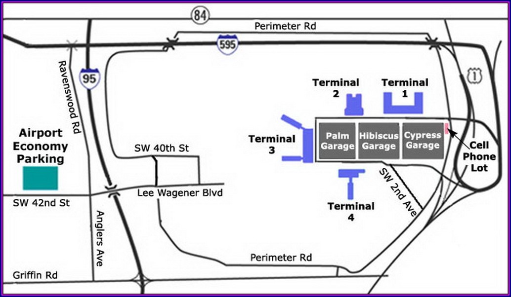 Fort Lauderdale Airport Parking Garage Map