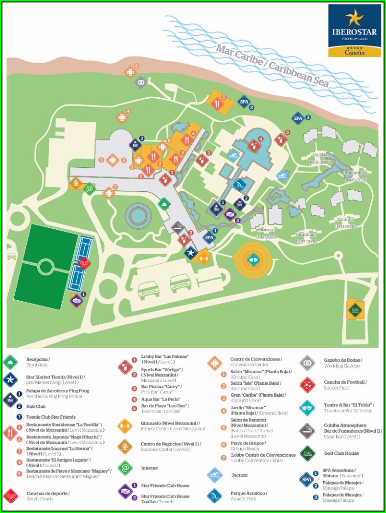 Iberostar Cancun Resort Map