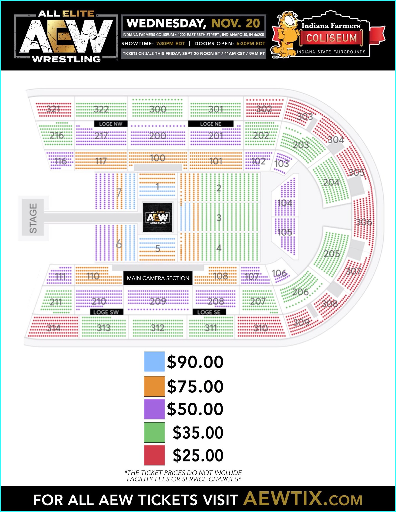 Indiana Farmers Coliseum Seating Map