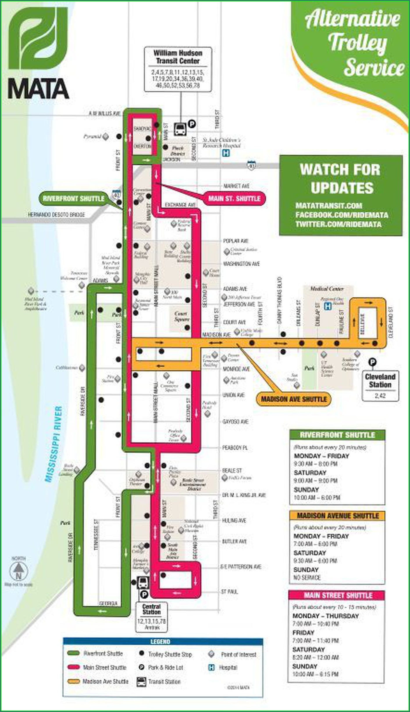 Memphis Trolley Map Pdf