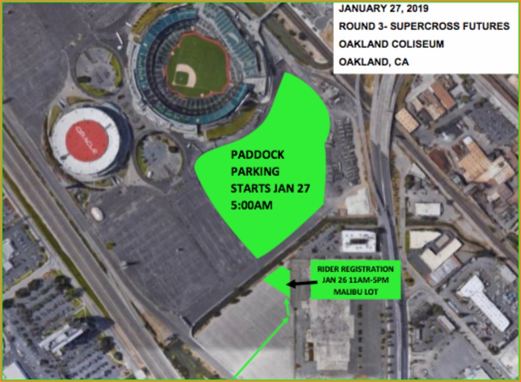 Oakland Coliseum Parking Lot Map