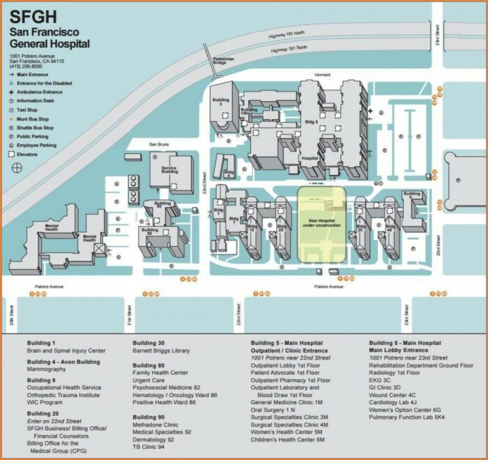 Ucsf Medical Center Map Map : Resume Examples