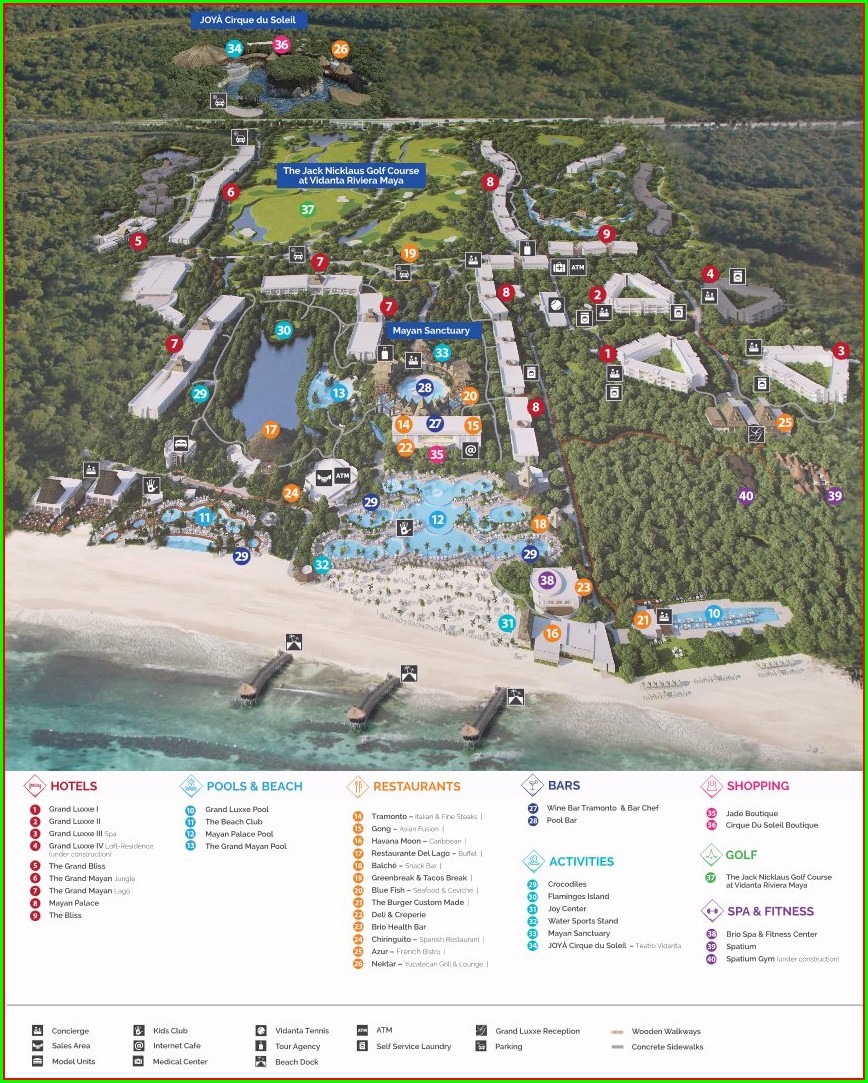 Vidanta Riviera Maya Resort Map