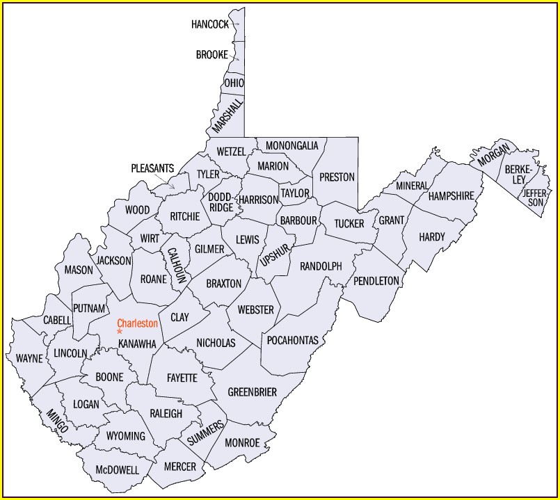 Wineries In West Virginia Map