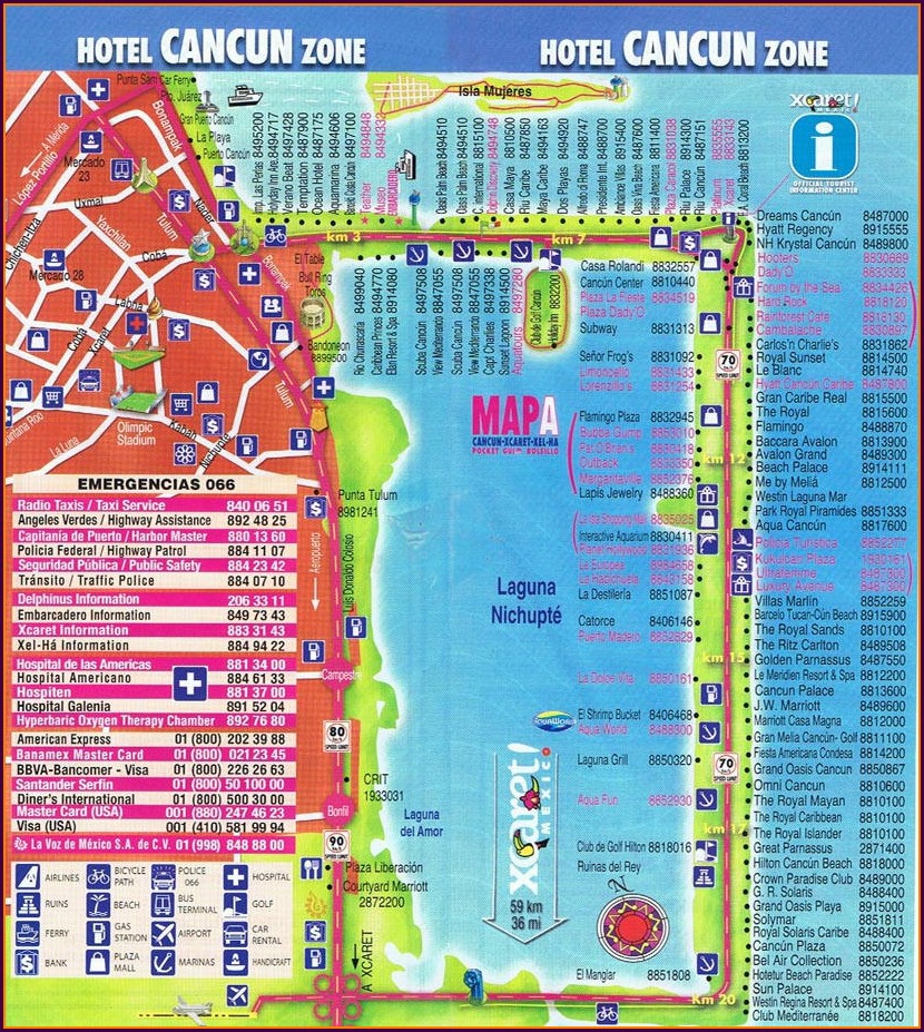 Cancun Bus Routes Map