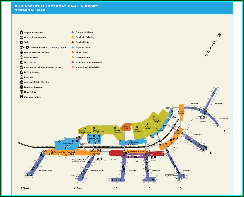 Phl Airport Parking Map