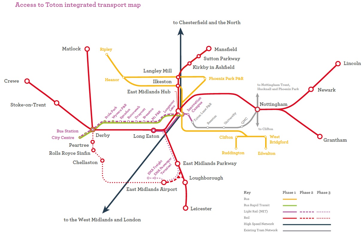 £2.7bn plan to boost East Midlands HS2 connectivity - Proposed Railway ...