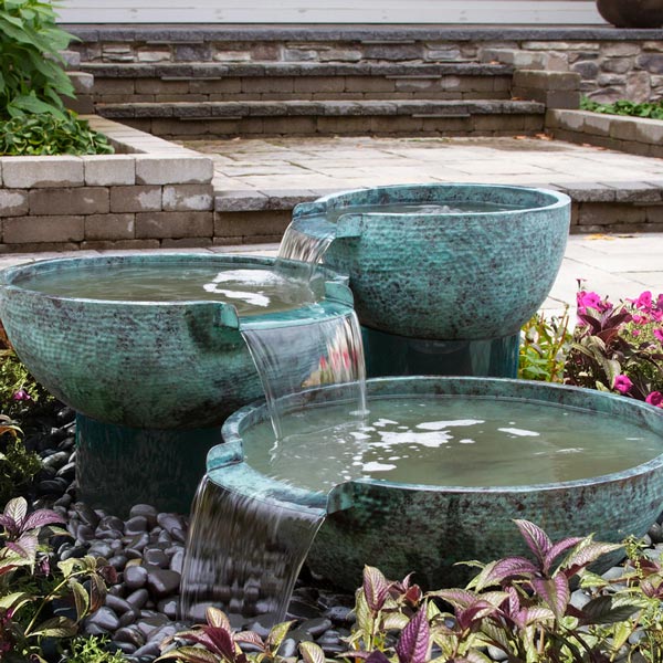 Triple Spillway Bowl Fountain Kit