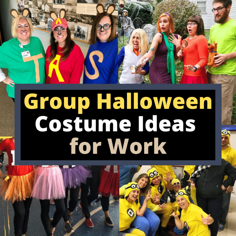 Easy DIY group Halloween costume ideas for work.