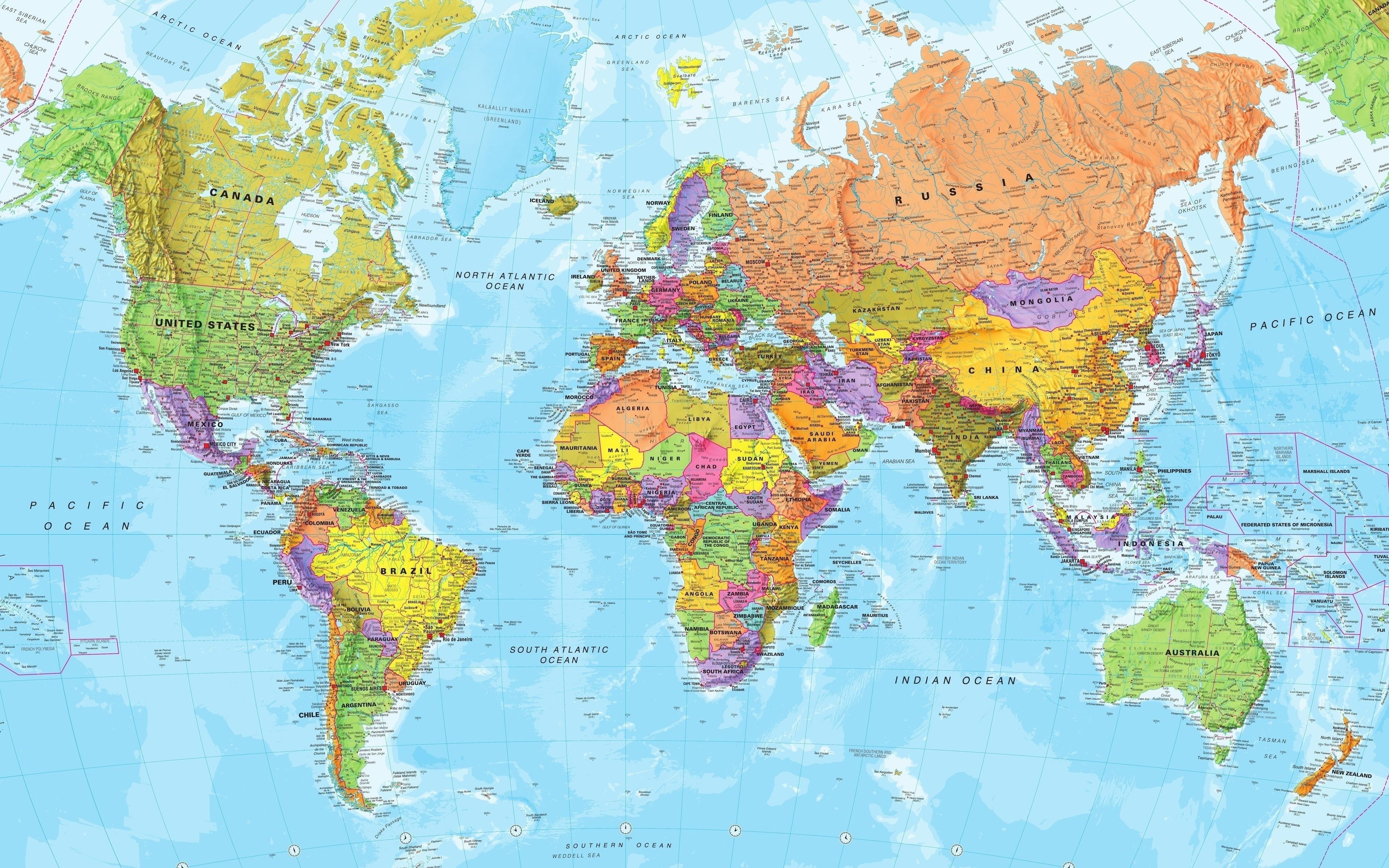 World Map Atlas Full HD Desktop Wallpapers Wallpaper Cave