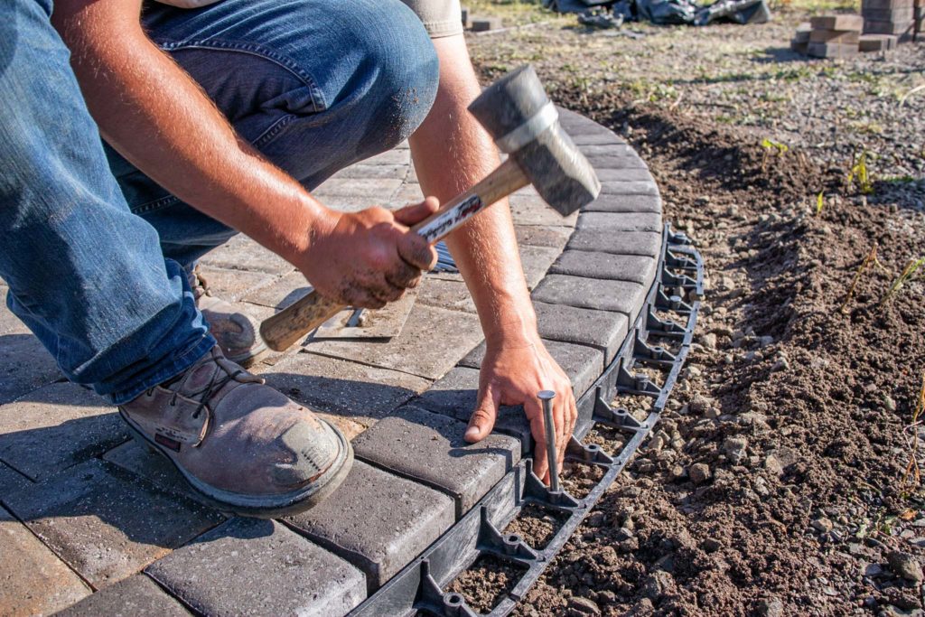 How To Lay A Circular Patio Hardscape