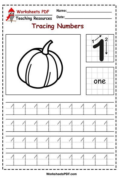 preschool number tracing worksheets 1 10 worksheets pdf - preschool