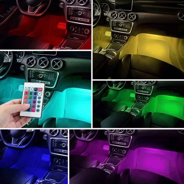 led ambient lighting car kit diy 4pcs » addcarlights