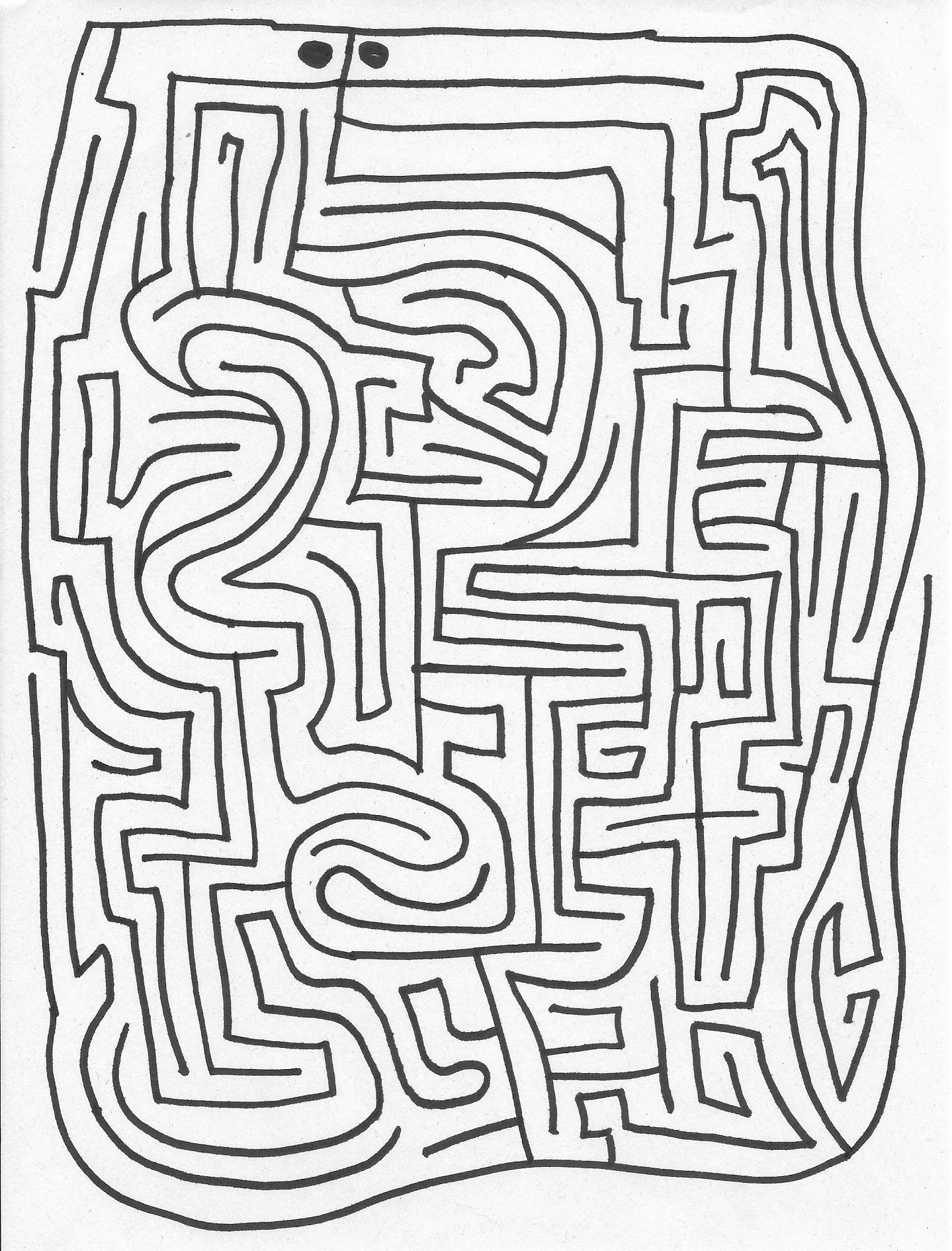 Challenging Printable Mazes