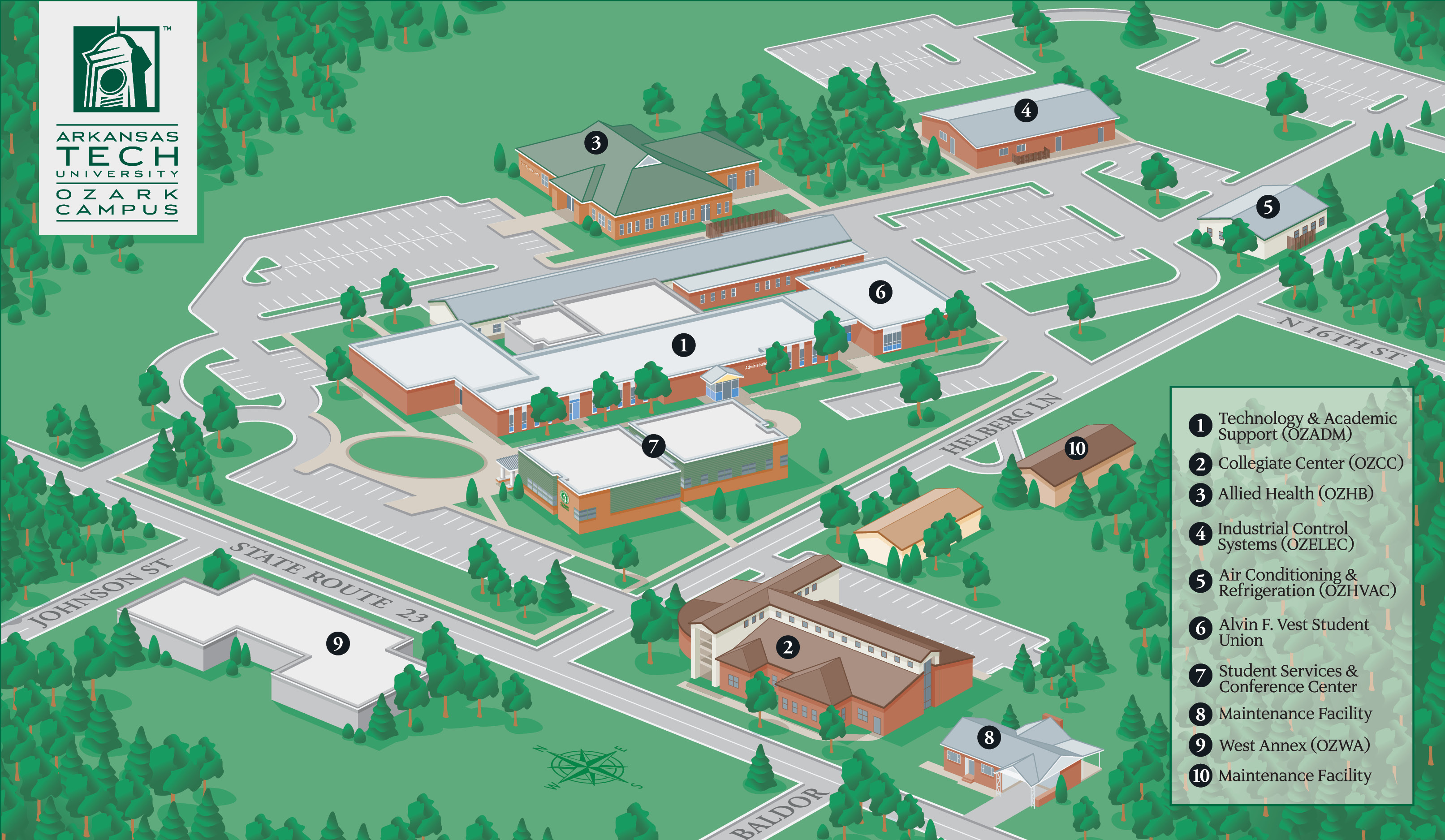 College Of The Ozarks Map Visit Campus ATU Ozark