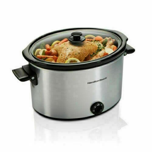 Hamilton Beach Slow Cooker 10 Quart Large Crock Pot Stoneware Kitchen