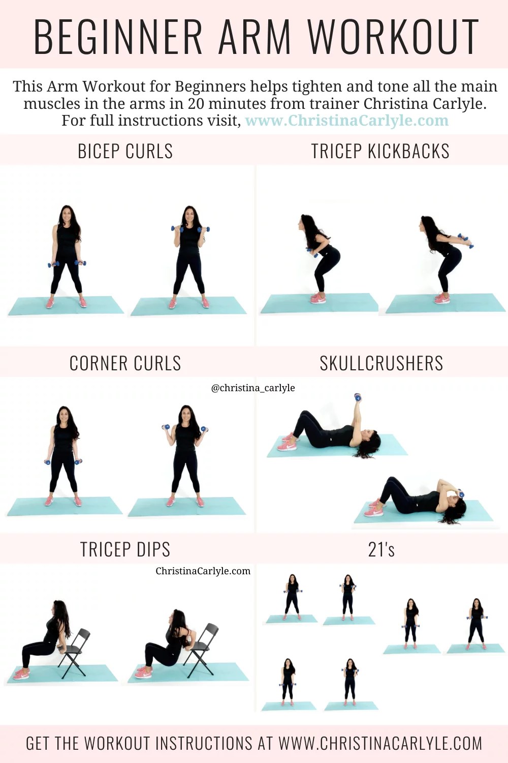 Arm Workout Routine for Beginners Christina Carlyle