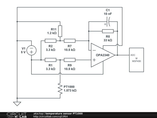 temperature sensor PT1000 - CircuitLab