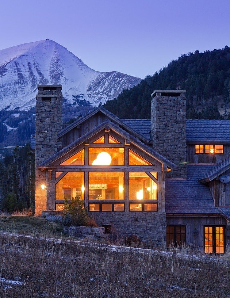 Redux House In The Mountains Rustic Combined With Modern DigsDigs